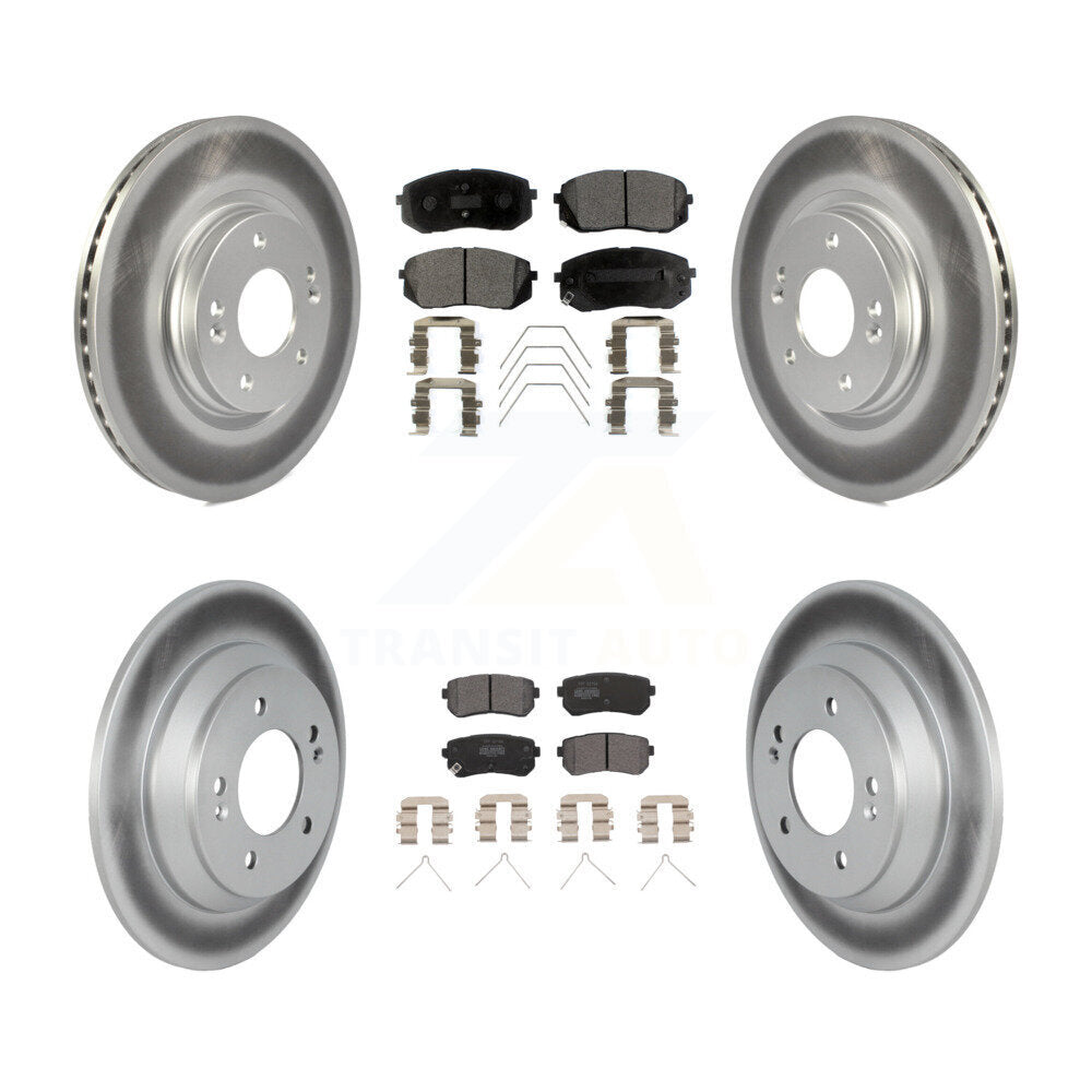 Coated Disc Rotors and Semi-Metallic Brake Pads Kit-KGF-102797 - Kit.bestparts.ca