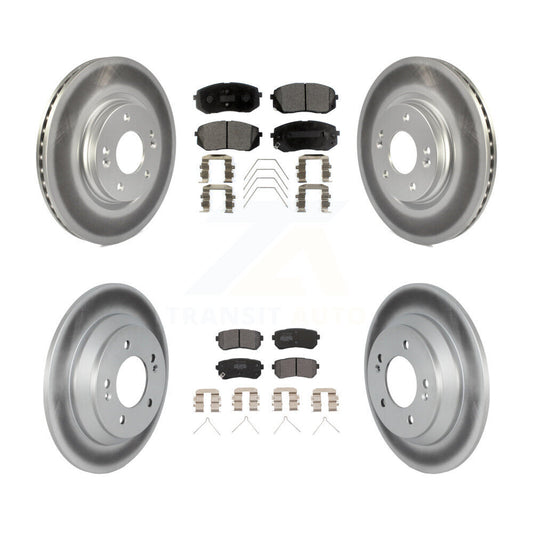 Coated Disc Rotors and Semi-Metallic Brake Pads Kit-KGF-102797 - Kit.bestparts.ca