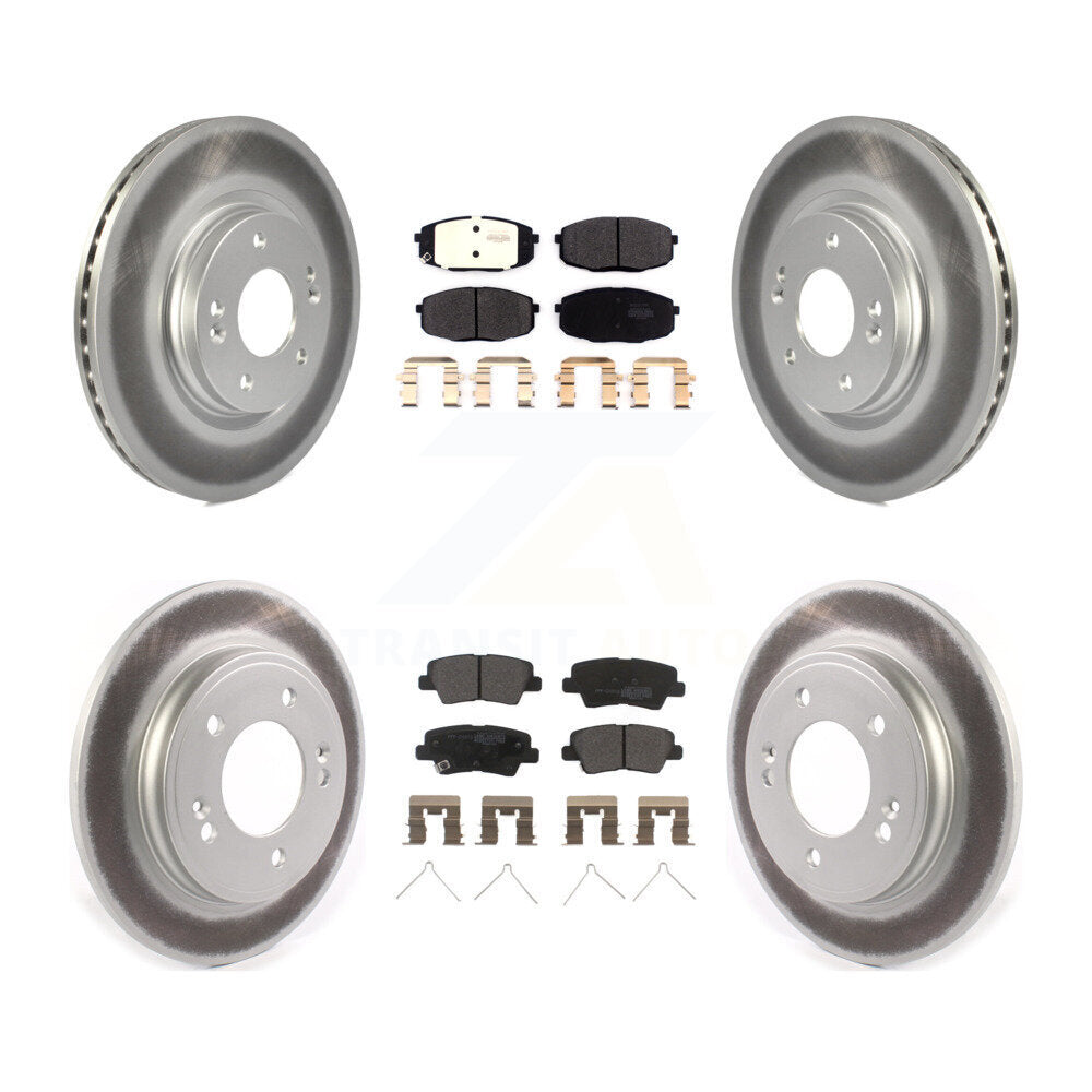 Coated Disc Rotors and Semi-Metallic Brake Pads Kit-KGF-102859 - Kit.bestparts.ca