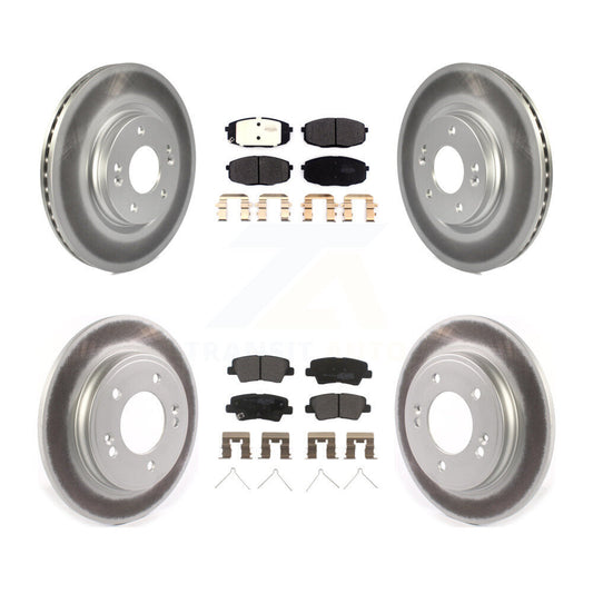 Coated Disc Rotors and Semi-Metallic Brake Pads Kit-KGF-102859 - Kit.bestparts.ca