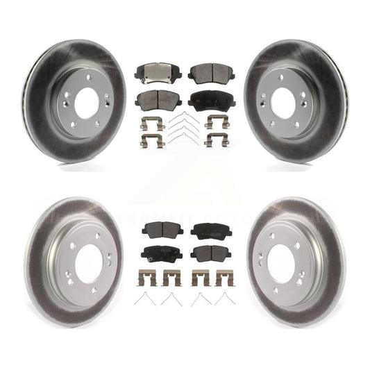 Coated Disc Rotors and Semi-Metallic Brake Pads Kit-KGF-102865 - Kit.bestparts.ca
