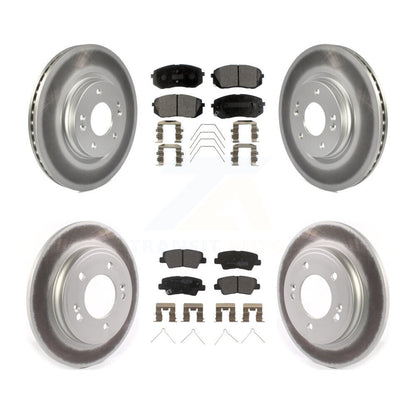Coated Disc Rotors and Semi-Metallic Brake Pads Kit-KGF-102866 - Kit.bestparts.ca