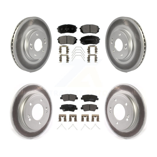 Coated Disc Rotors and Semi-Metallic Brake Pads Kit-KGF-102866 - Kit.bestparts.ca
