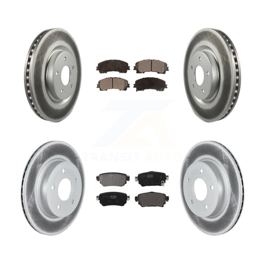 Coated Disc Rotors and Semi-Metallic Brake Pads Kit-KGF-102874 - Kit.bestparts.ca