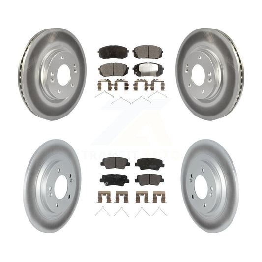 Coated Disc Rotors and Semi-Metallic Brake Pads Kit-KGF-102880 - Kit.bestparts.ca