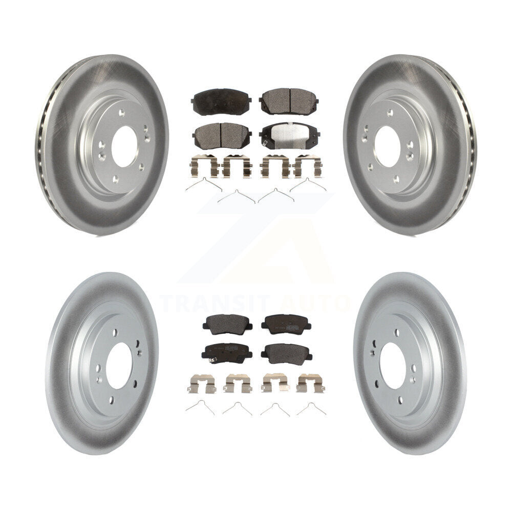 Coated Disc Rotors and Semi-Metallic Brake Pads Kit-KGF-102881 - Kit.bestparts.ca