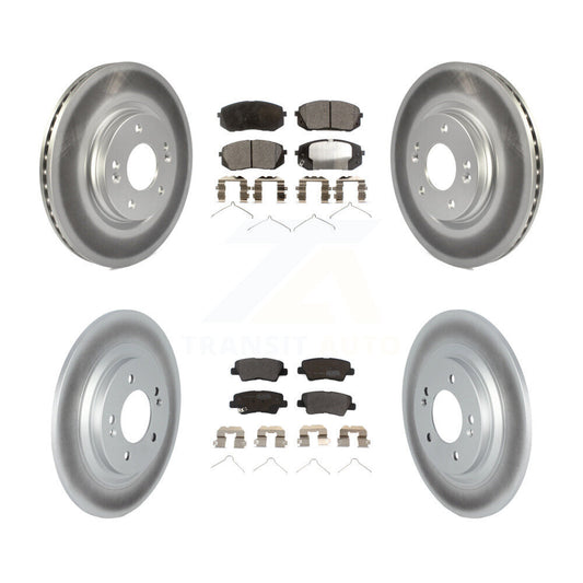 Coated Disc Rotors and Semi-Metallic Brake Pads Kit-KGF-102881 - Kit.bestparts.ca