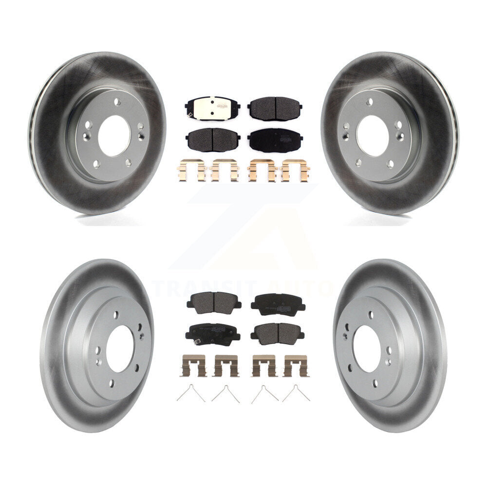 Coated Disc Rotors and Semi-Metallic Brake Pads Kit-KGF-102916 - Kit.bestparts.ca