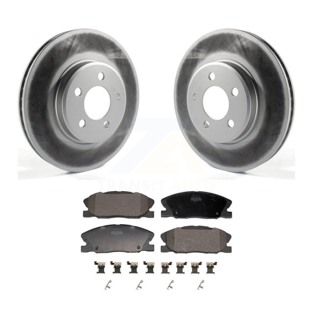 Coated Disc Rotors and Semi-Metallic Brake Pads Kit-KGF-102925 - Kit.bestparts.ca
