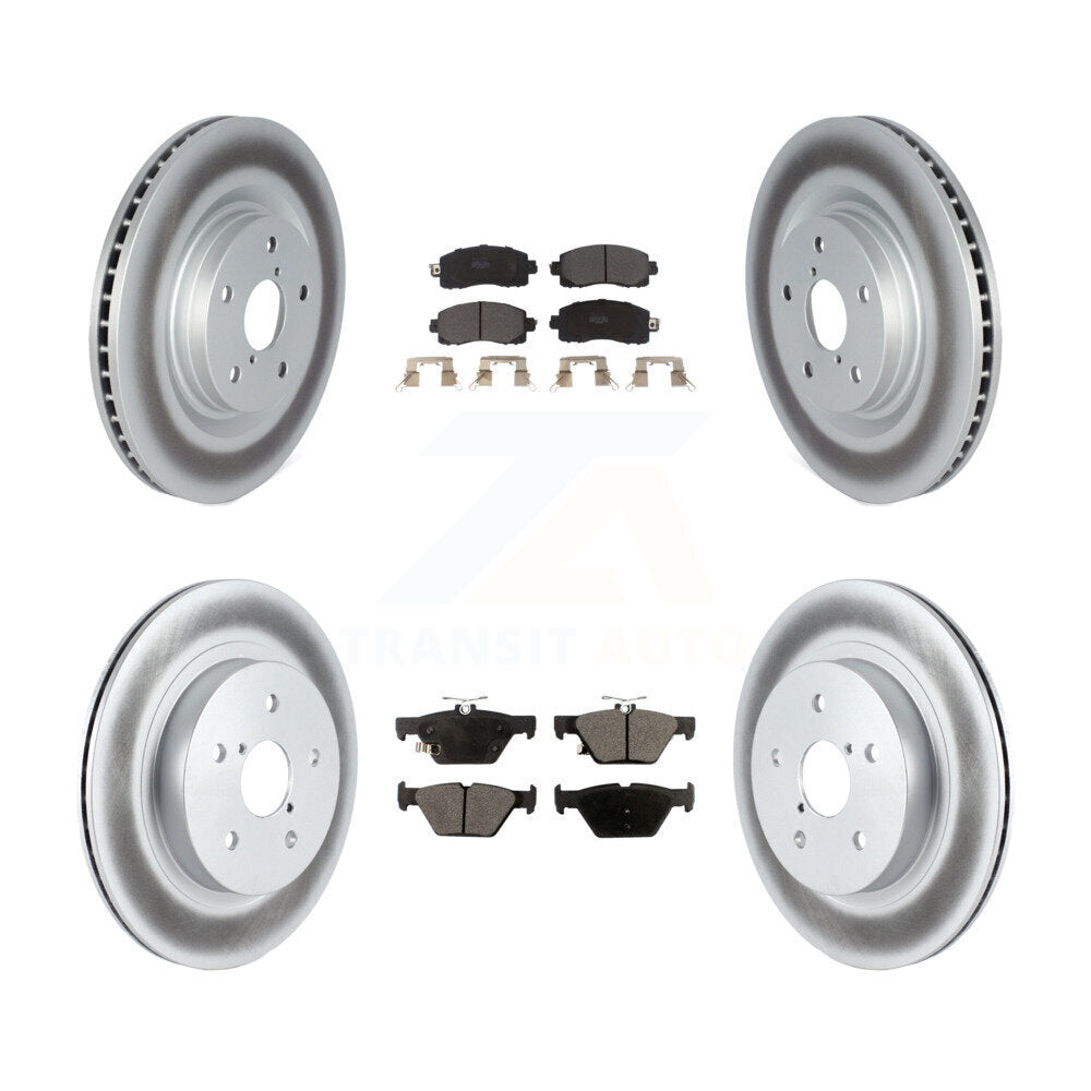 Coated Disc Rotors and Semi-Metallic Brake Pads Kit-KGF-102947 - Kit.bestparts.ca