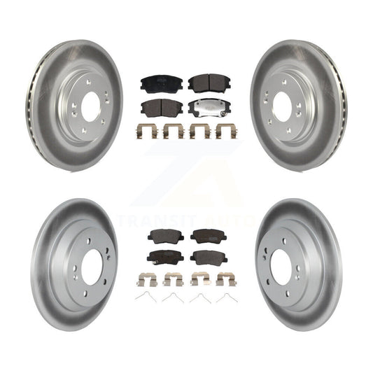 Coated Disc Rotors and Semi-Metallic Brake Pads Kit-KGF-102972 - Kit.bestparts.ca