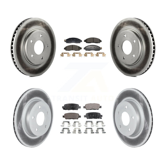 Coated Disc Rotors and Semi-Metallic Brake Pads Kit-KGF-102976 - Kit.bestparts.ca