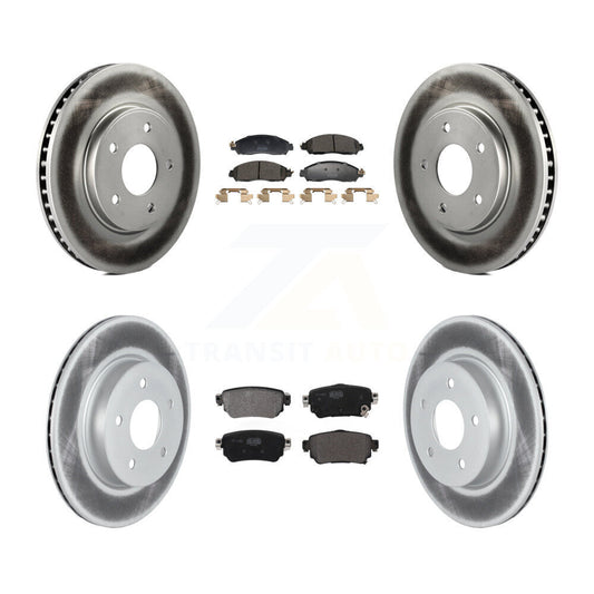 Coated Disc Rotors and Semi-Metallic Brake Pads Kit-KGF-102977 - Kit.bestparts.ca