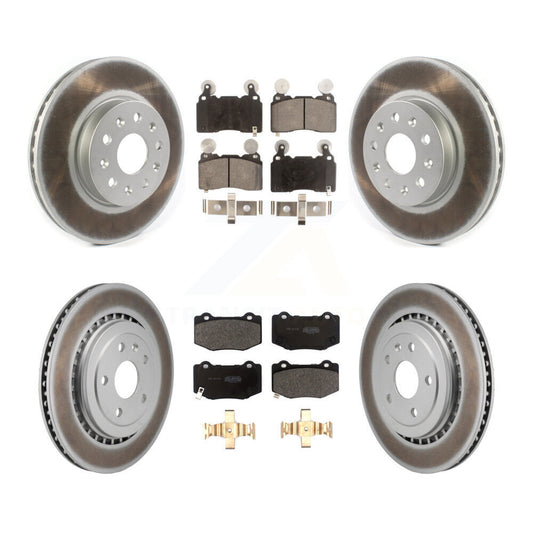 Coated Disc Rotors and Semi-Metallic Brake Pads Kit-KGF-102981 - Kit.bestparts.ca