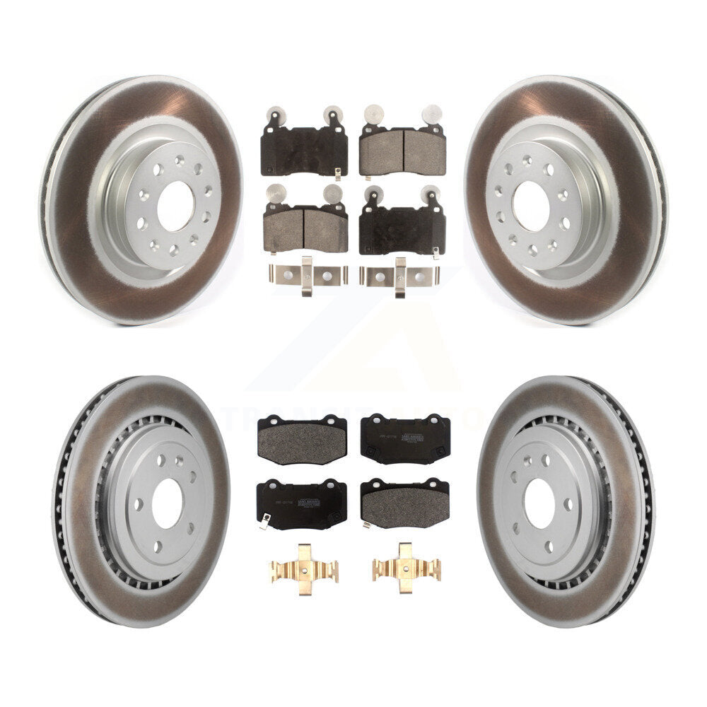 Coated Disc Rotors and Semi-Metallic Brake Pads Kit-KGF-102982 - Kit.bestparts.ca