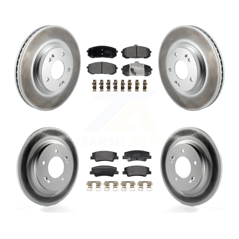 Coated Disc Rotors and Semi-Metallic Brake Pads Kit-KGF-102998 - Kit.bestparts.ca