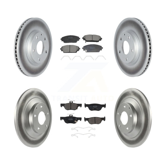 Coated Disc Rotors and Semi-Metallic Brake Pads Kit-KGF-103004 - Kit.bestparts.ca