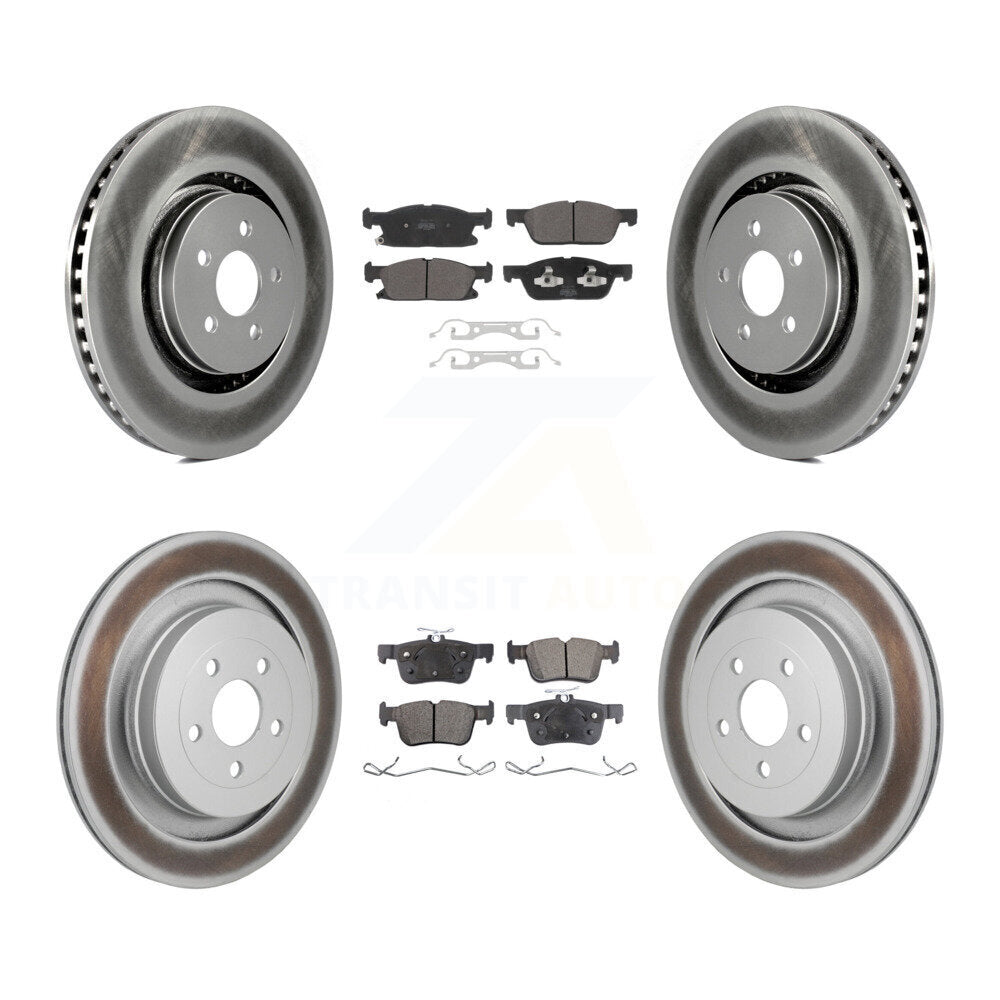 Coated Disc Rotors and Semi-Metallic Brake Pads Kit-KGF-103082 - Kit.bestparts.ca