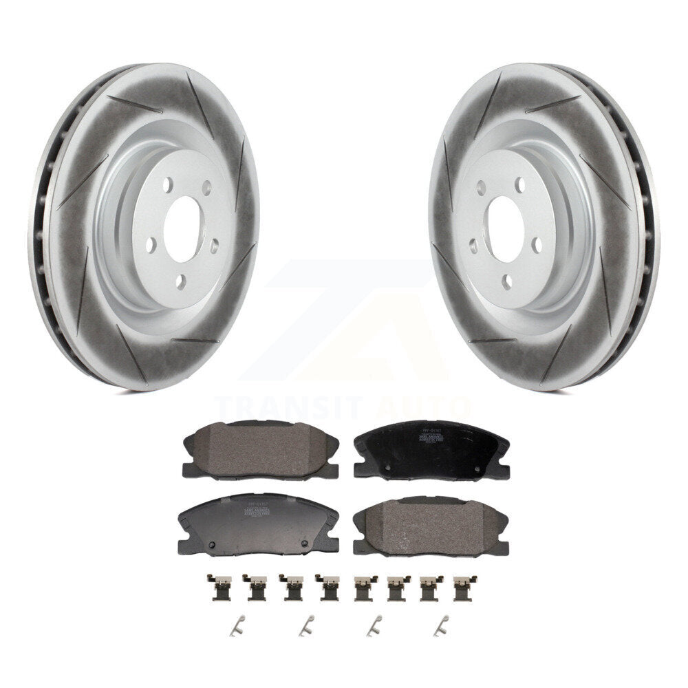 Coated Disc Rotors and Semi-Metallic Brake Pads Kit-KGF-103223 - Kit.bestparts.ca