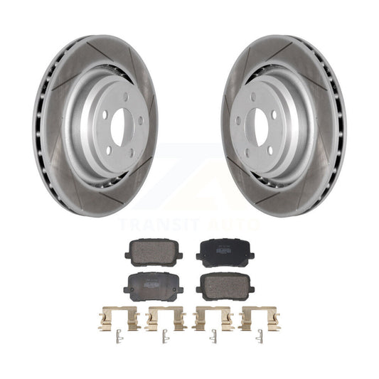 Coated Slotted Disc Rotors and Semi-Metallic Brake Pads Kit-KGF-103282 - Kit.bestparts.ca