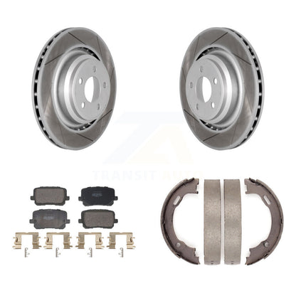 Coated Slotted Disc Rotors and Semi-Metallic Brake Pads Kit-KGF-103463 - Kit.bestparts.ca