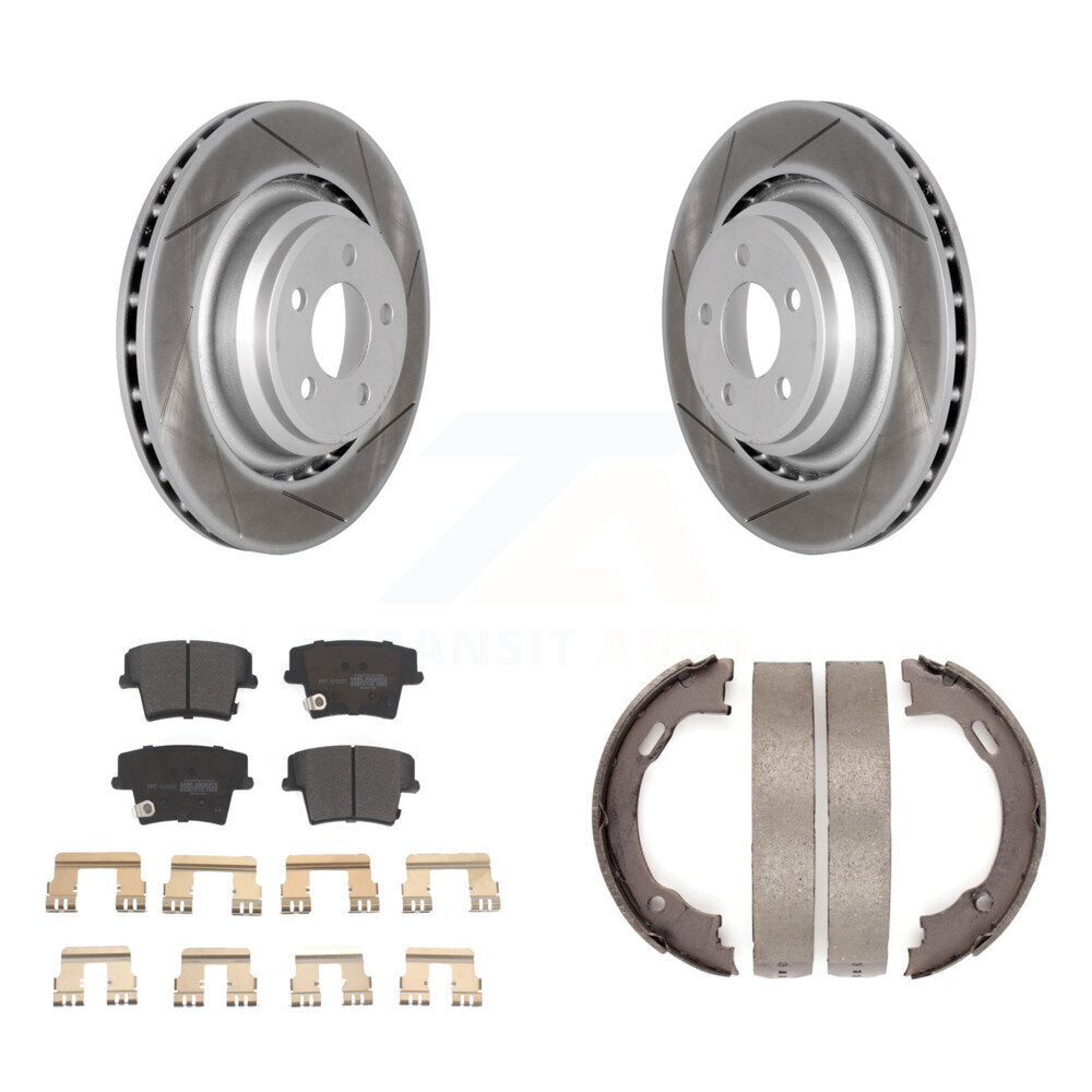 Coated Slotted Disc Rotors and Semi-Metallic Brake Pads Kit-KGF-103466 - Kit.bestparts.ca Kit.bestparts.ca