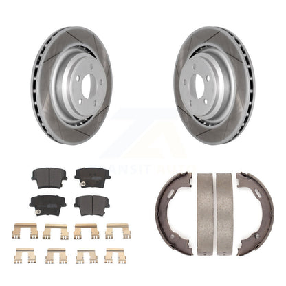 Coated Slotted Disc Rotors and Semi-Metallic Brake Pads Kit-KGF-103466 - Kit.bestparts.ca