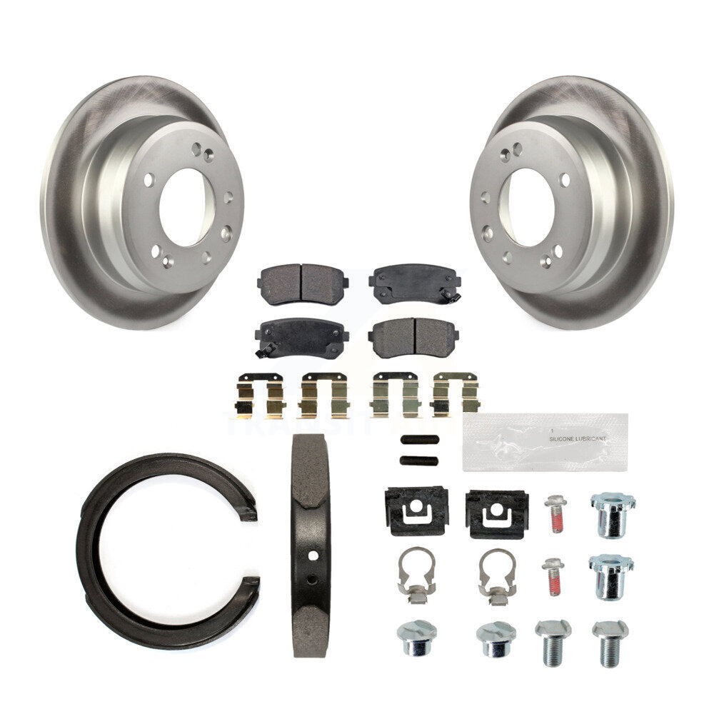 Coated Disc Rotors and Semi-Metallic Brake Pads Kit-KGF-103725 - Kit.bestparts.ca