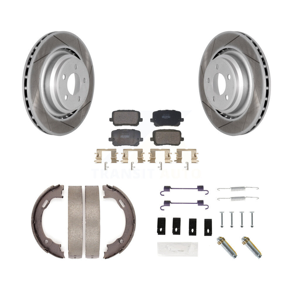 Coated Slotted Disc Rotors and Semi-Metallic Brake Pads Kit-KGF-103988 - Kit.bestparts.ca Kit.bestparts.ca