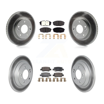 Coated Disc Rotors and Semi-Metallic Brake Pads Kit-KGF-104042