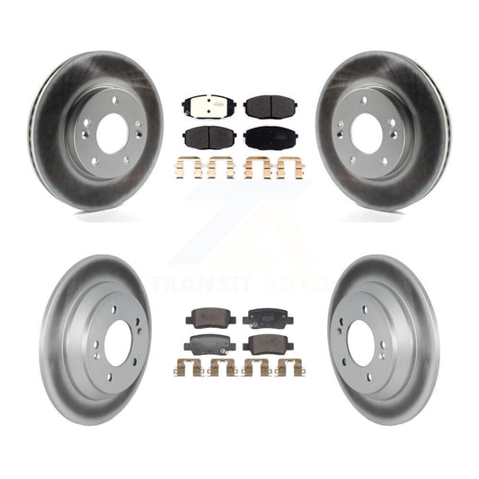 Coated Disc Rotors and Semi-Metallic Brake Pads Kit-KGF-104042