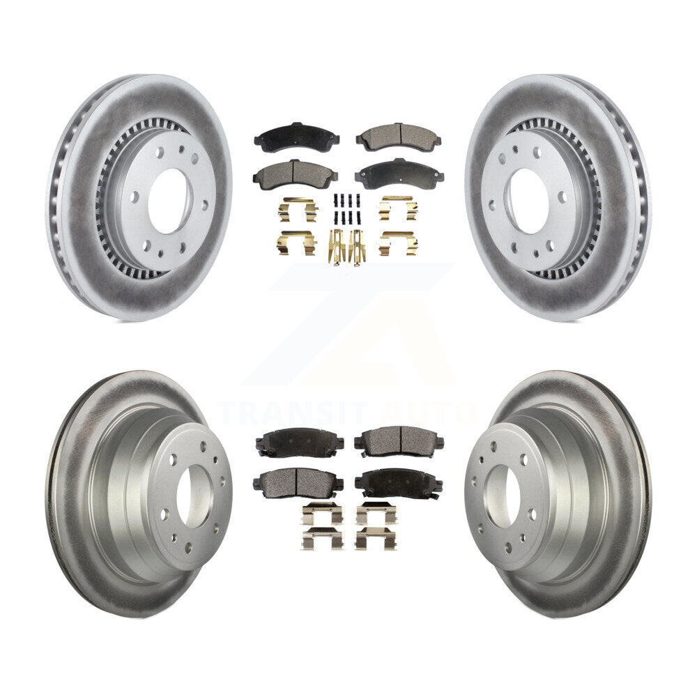 Disc Rotors and Semi-Metallic Brake Pads Kit-KGF-104043
