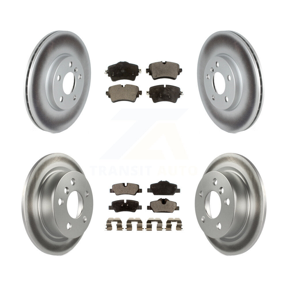 Coated Disc Rotors and Semi-Metallic Brake Pads Kit-KGF-104048