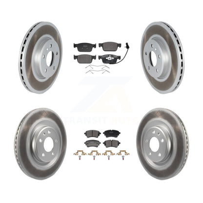 Coated Disc Rotors and Semi-Metallic Brake Pads Kit-KGF-104052