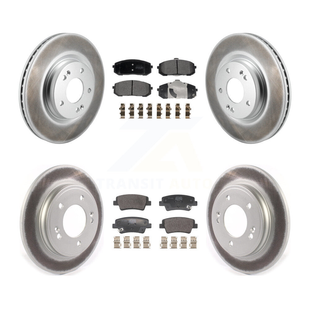 Disc Rotors and Semi-Metallic Brake Pads Kit-KGF-104053