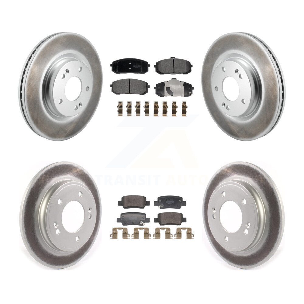 Disc Rotors and Semi-Metallic Brake Pads Kit-KGF-104054