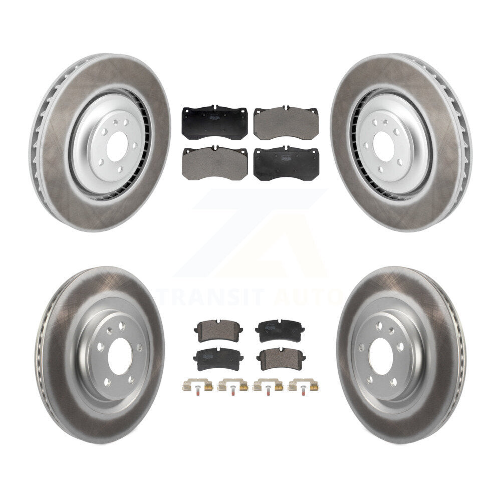 Coated Disc Rotors and Semi-Metallic Brake Pads Kit-KGF-104055