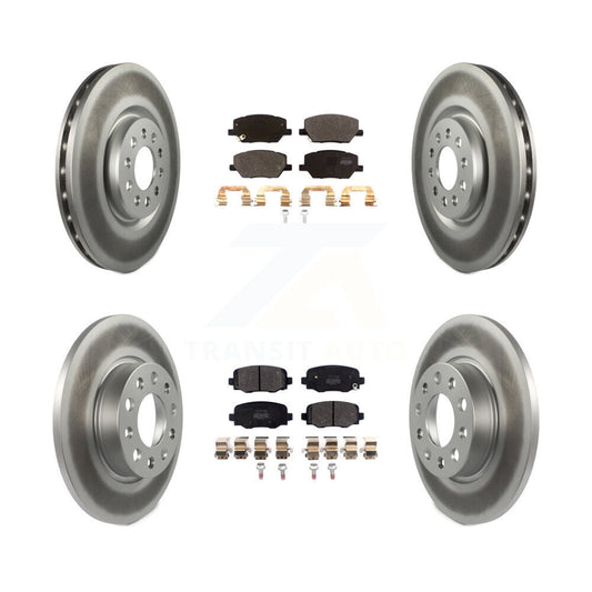 Disc Rotors and Semi-Metallic Brake Pads Kit-KGF-104058