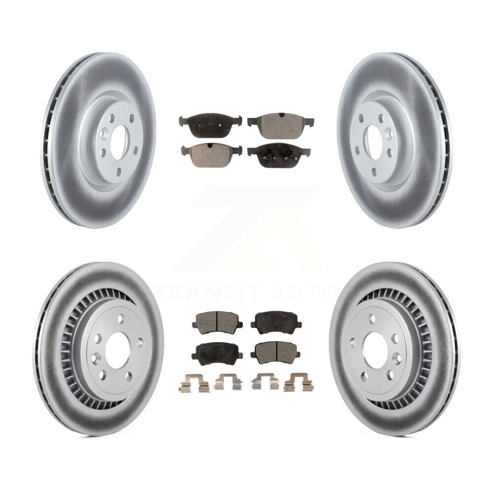 Coated Disc Rotors and Semi-Metallic Brake Pads Kit-KGF-104066 Kit.bestparts.ca