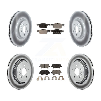 Coated Disc Rotors and Semi-Metallic Brake Pads Kit-KGF-104066
