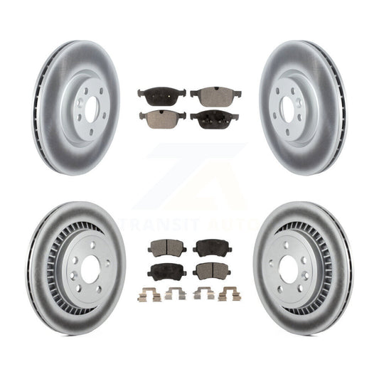 Coated Disc Rotors and Semi-Metallic Brake Pads Kit-KGF-104066