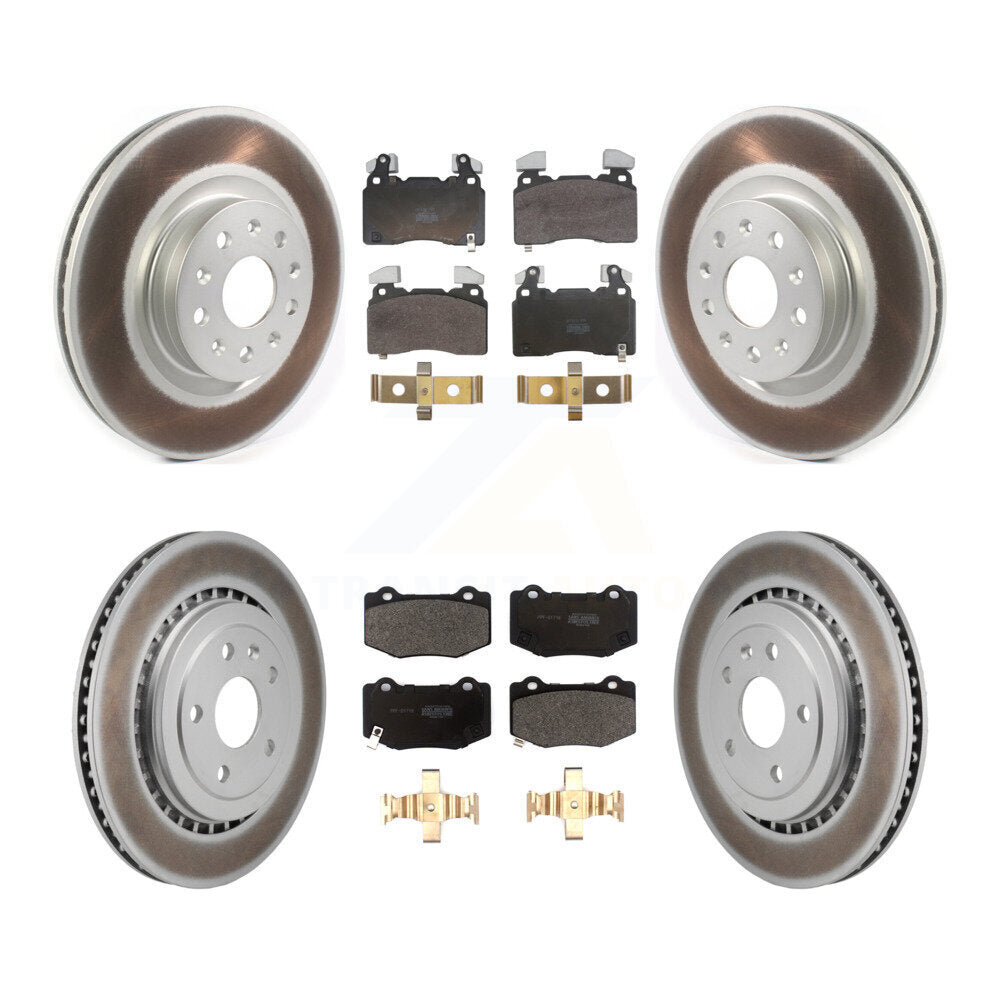 Coated Disc Rotors and Semi-Metallic Brake Pads Kit-KGF-104069
