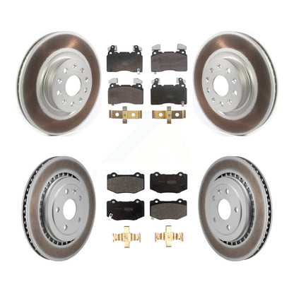 Coated Disc Rotors and Semi-Metallic Brake Pads Kit-KGF-104069