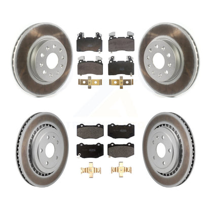 Coated Disc Rotors and Semi-Metallic Brake Pads Kit-KGF-104070