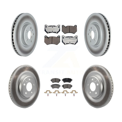 Coated Disc Rotors and Semi-Metallic Brake Pads Kit-KGF-104073