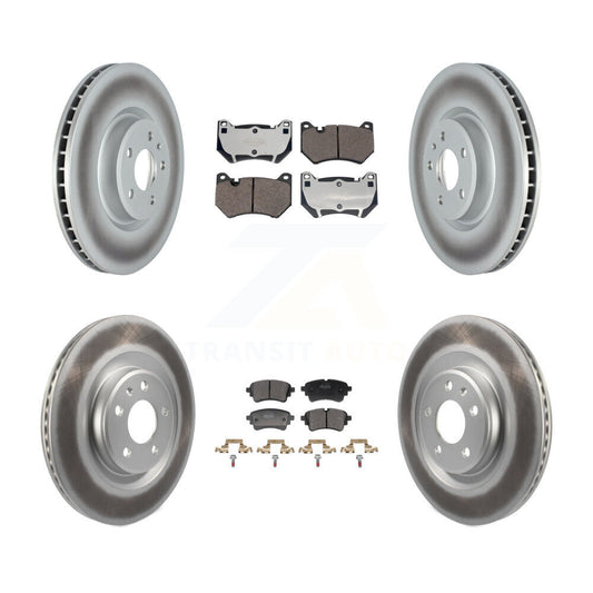 Coated Disc Rotors and Semi-Metallic Brake Pads Kit-KGF-104073