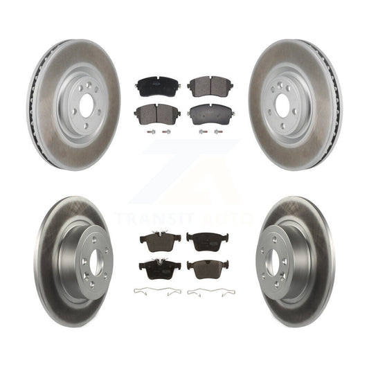 Coated Disc Rotors and Semi-Metallic Brake Pads Kit-KGF-104076