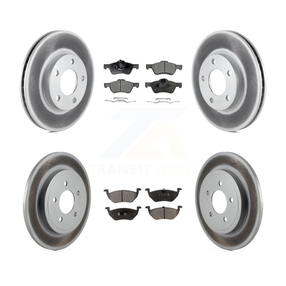 Disc Rotors and Semi-Metallic Brake Pads Kit-KGF-104077