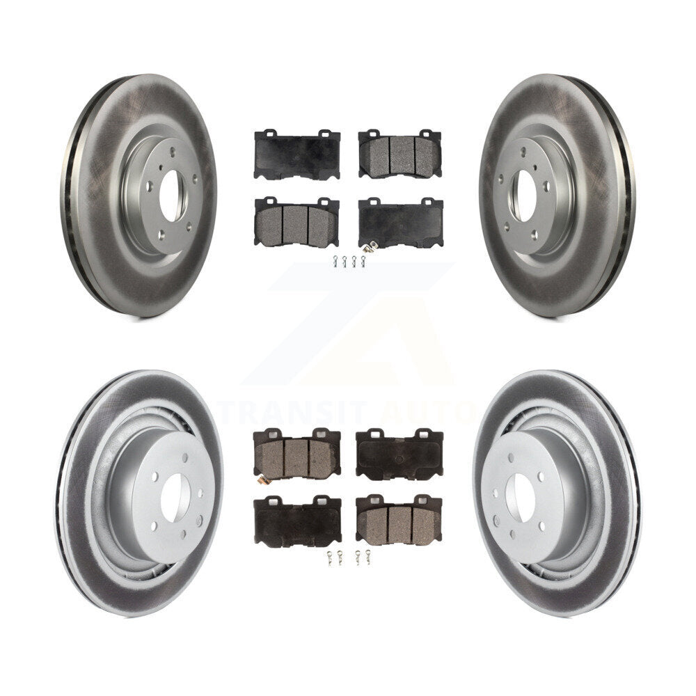Disc Rotors and Semi-Metallic Brake Pads Kit-KGF-104089