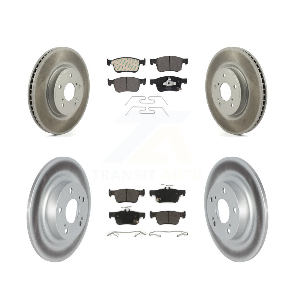 Coated Disc Rotors and Semi-Metallic Brake Pads Kit-KGF-104105 Kit.bestparts.ca